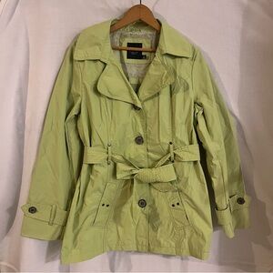 Faded Glory Pistachio/Green Trench Coat - Women’s Size M (8-10)
